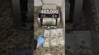 $83,000 Money Counter - Cash Money Count