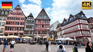 Frankfurt Old Town (Altstadt) | Walking Tour 4K 🇩🇪 Germany