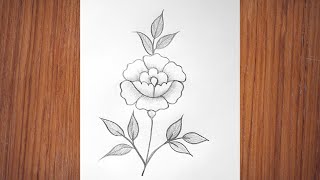 Flower Drawing | Easy Drawing | Flower Design Drawing 1