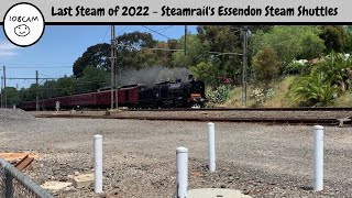 (Awesome Whistle Shows!) Last Steam Tour of 2022! Essendon Steam Shuttles With K183 & A2.986