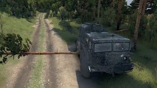 SpinTires "Измененная физика деревьев"