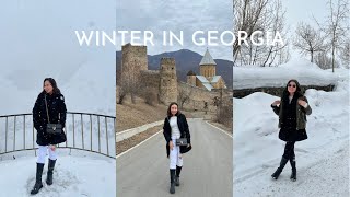 ON MY WAY TO GUDAURI | 🇬🇪 winter wonderland in Georgia