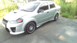 Aveo T250 Tuning / Disla Bayern R17 / Перетяжка обшивки потолка авео