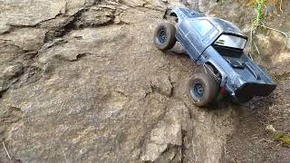 #RC #crawler Axial SCX10 Toyota Hilux #Memorial weekend RC crawl up Spencer Butte hard trail #short