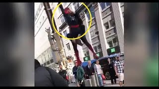 spider man far from home new leaked black&red suit