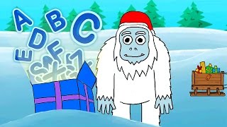 Christmas Sleigh Ride Song | The Alphabetti Yeti | Learn Your ABC's