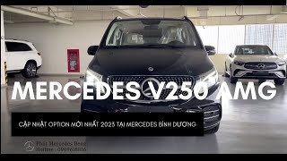 Cập nhật option mới trên Mercedes V250 AMG mới 2024 màu Đen/Kem giao ngay