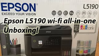 epson l5190 wi-fi all-in-one | ADF | unboxing | New!