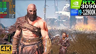 God Of War Ultra Settings Native 4K | RTX 3090 | i9 12900K | DDR5 RAM