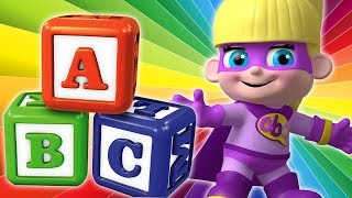 Learn Alphabets With Super Heroes  |  Super Geek Heroes - Learning Videos For Kids