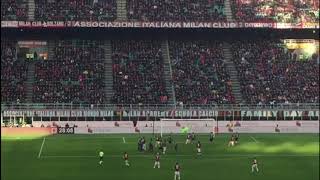 Gol calhanoglu Milan hellas Verona 1-1 curva sud Milano