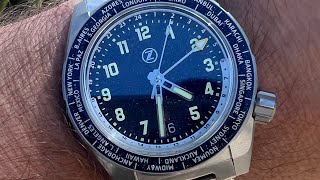 The World Timer  You Don’t Need But You Really Want ! Zelos Thresher Aventurine Dial