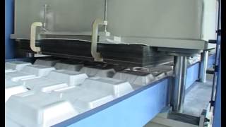 Full automatic vacuum forming cutting and stacking machine