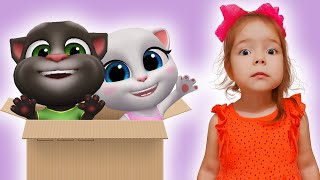 Funny Pretend Play Kids Video | My Talking Tom Friends and Nastya