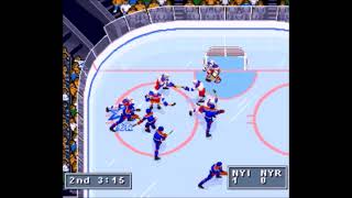 NHL 95 (SNES)- Islanders vs. Rangers