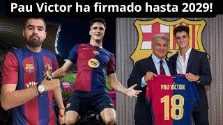 🚨OFICIAL! Pau Victor HA RENOVADO contrato con el Barça! Hasta 2029! Buscará un sitio como TITULAR!💪🏾