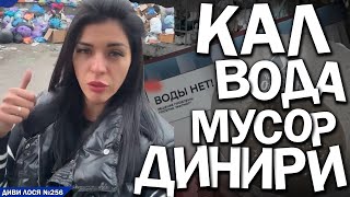 РУССКИЙ МИР динири, КОРИЧНЕВА ВОДА. П’є воду з КАЛЮЖІ. 2 роки БЕЗ ВОДИ. МУСОР, руїна, МУХИ в їжі.