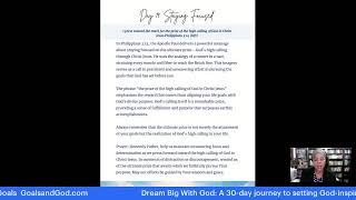 LIVE! Dream Big with God: A 30-Day Journey to Achieving God-Inspired Goals