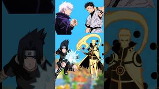 Gojo& Sasuke and naruto,sukuna #shorts #anime #trending