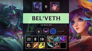 Bel'Veth Jungle vs Lillia: Quadra Kill, Legendary - EUW Master Patch 14.16