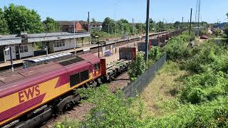 66086 at Biggleswade departing the Plasmor yard - 28/05/20