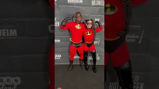 Hi I’m Elastigirl and this is my strong boyfriend, Mr. Incredible @OneBulkyBoy