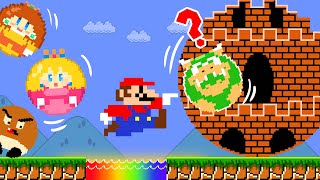 When Everything Mario Touch Turn to Circle in Super Mario Bros.! | 2TB STORY GAME