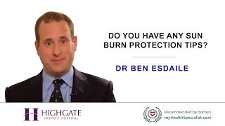 Do you have any sun burn protection tips?