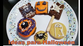 Galletas, cup cakes y brownies para Halloween