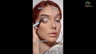 Asmr 2019 vs 2024 face mackup ideas #beautifullface #mrnajeebideas