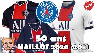 JE DONNE MON AVIS SUR LES MAILLOTS PARISIENS 2020/2021 POUR LES 50 ANS DU CLUB !!!