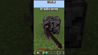 Minecraft how  long times takes Netherite Pickaxe to break any block 🤯 #short #minecraft #shortfeed