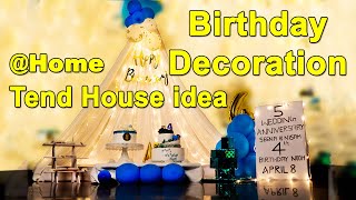 birthday decoration ideas at home balloon decoration ideas | Quick Easy New year backdrop decoration