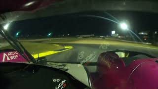 2022 Petit Le Mans | Night Onboard Acura ARX-05 DPi (#60 Meyer Shank Racing)