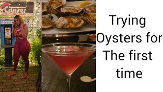 Eating oysters for the first time