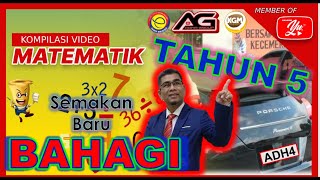 MATEMATIK |TAHUN 5 SEMAKAN 2017| NOMBOR BULAT DAN OPERASI | BAHAGI #akademiyoutuber #matematik #pdpr