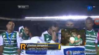 Santos campeon ceremonia de premiacion final liga mx 2015