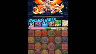 パズドラ　超絶ドラゴンラッシュ2!　地獄級　イシス×麒麟68.25倍PT　ノーコン攻略