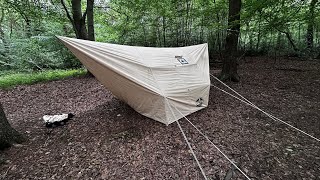 Pomoly Rhombus hammock hot tent first pitch