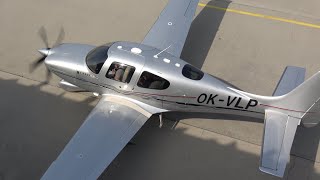 4Kᵁᴴᴰ Cirrus SR-22G3 GTS OK-VLP Takeoff Departure 18.09.23 @ Ostrava Leoš Janáček Airport, LKMT