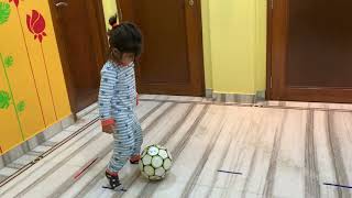 Aadhya Agarwal 3yrs performing activity football NARC 2020-2021!