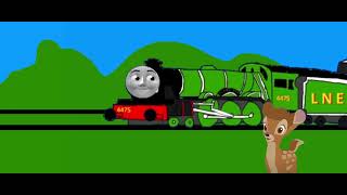 Flying Fox pulling a passenger train (animation)