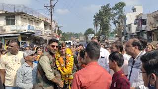 आर्मी सेवानिवृत्त सैनिक सम्मान समारोह।।nitin sir vlogs।dance enjoy family friends soldier retirement