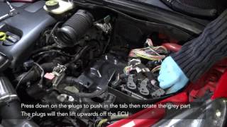 Peugeot 307 Battery and ECU removal