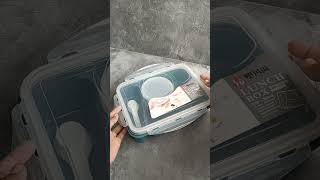 Lunch Box 4 Sekat Tempat Bekal Kotak Maka Bento Dengan Mangkuk Sup S30