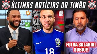 TIMÃO NEGOCIA COM ARTHUR DA JUVENTUS! MEMPHIS JÁ TEM DATA DE ESTREIA! VEJA VALOR DA FOLHA SALARIAL+