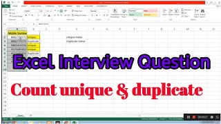 Excel interview question #excelinterviewquestionsandanswers #excelinterview #excelinterviewquestions