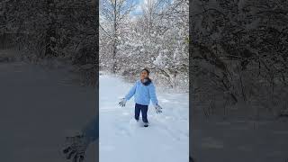 ##meghalai thakindi song in snowyday #winterfun #frostyfriend #snowday