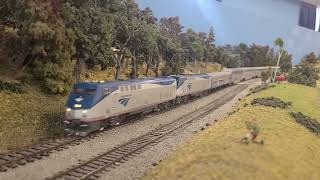 HO scale Webb Rail NP domes on Empire Builder