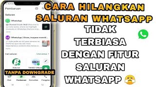 Cara Menghapus Saluran Whatsapp || Cara Menghilangkan Saluran Whatsapp Terbaru